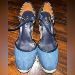 Coach Women's Navy and Denim Espadrilles